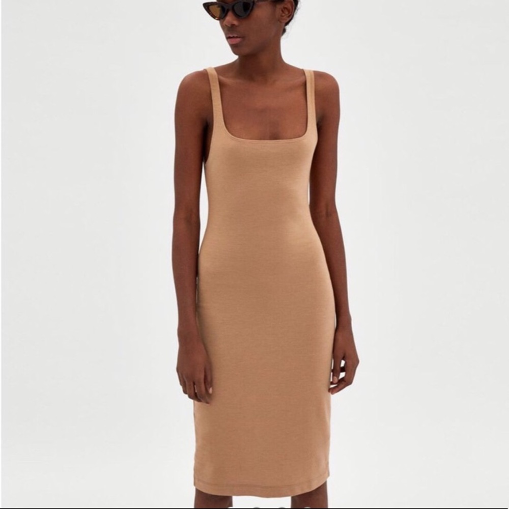 Zara Nude MIDI Dress